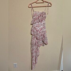 Pink mini dress
